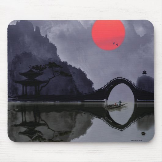 Fisherman Mousepad Muismat (Voorkant)