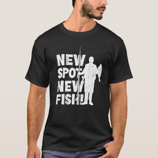 Fisherman New Spot New Fish Funny Vist visvis T-shirt (Voorkant)