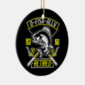 Fisherman O Fish Ally in ruste 2023 Gevist Keramisch Ornament (Rechts)