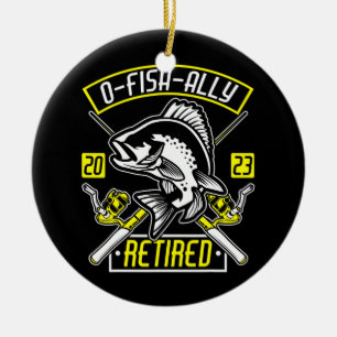 Fisherman O Fish Ally in ruste 2023 Gevist Keramisch Ornament