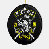 Fisherman O Fish Ally in ruste 2023 Gevist Keramisch Ornament (Links)