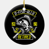 Fisherman O Fish Ally in ruste 2023 Gevist Keramisch Ornament (Achterkant)