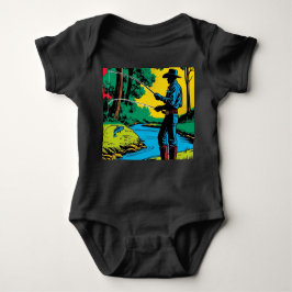 Fisherman on Riverbank Romper