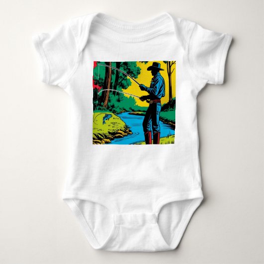 Fisherman on Riverbank Romper (Voorkant)