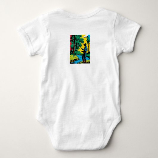 Fisherman on Riverbank Romper (Achterkant)