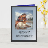 Fisherman on the river kaart (Gele Bloem)