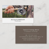 Fisherman Portrait, Fisherman Vist Tackle Store Visitekaartje (Voorkant / Achterkant)