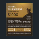 Fisherman Portrait, Gevist evenement Flyer<br><div class="desc">Fisherman Portrait,  Vist Tournament Event Adverteren flyers door de winkel van het Visitekaartje.</div>