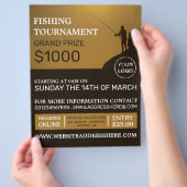 Fisherman Portrait, Gevist evenement Flyer (Hand)