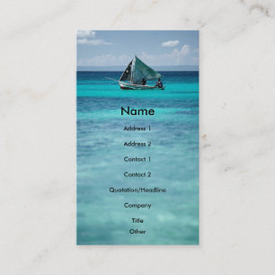 Fisherman Profile Card Visitekaartje
