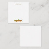 Fisherman Rainbow Trout Stationery Post-it Notes Notitiekaartje (Voorkant / Achterkant)