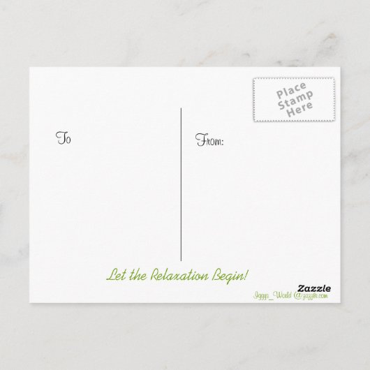 Fisherman Retible Briefkaart (Achterkant)