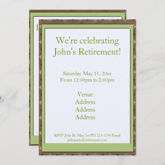 Fisherman Retirement Kaart (Voorkant / Achterkant)