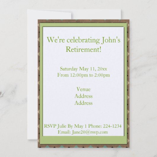 Fisherman Retirement Kaart (Achterkant)