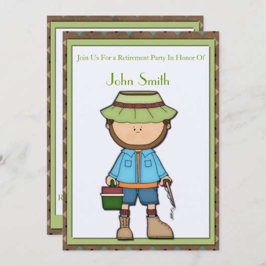 Fisherman Retirement Kaart (Voorkant / Achterkant)