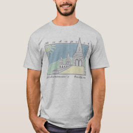 Fisherman´s Bastion - Budapest - Hungary - gray T-shirt