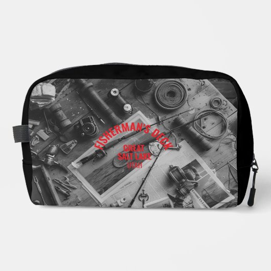 Fisherman’s Deck Black and White Toilettasje (Voorkant)