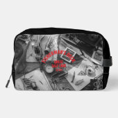 Fisherman’s Deck Black and White Toilettasje (Achterkant)