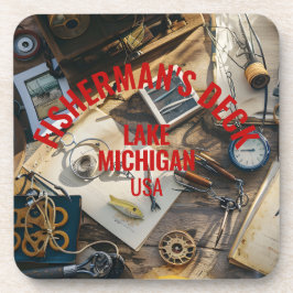 Fisherman’s Deck Hard plastic coaster Bier Onderzetter