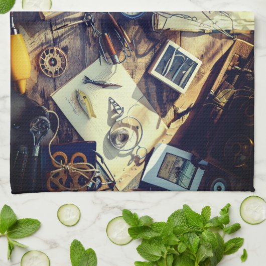 Fisherman’s Deck  Kitchen Towel Theedoek (Gevouwen)