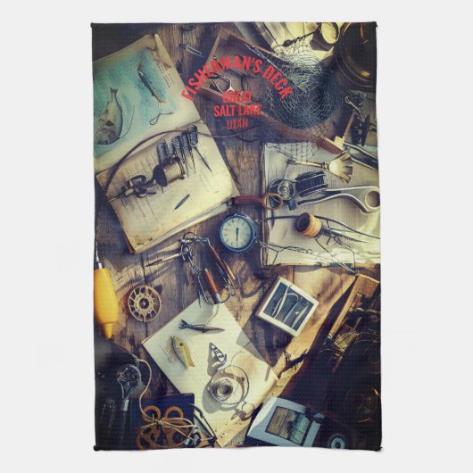 Fisherman’s Deck  Kitchen Towel Theedoek (Verticaal)