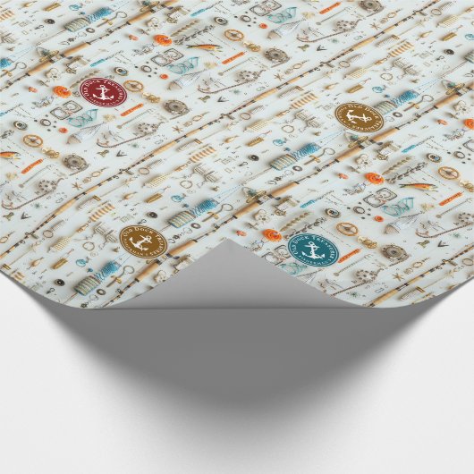 Fisherman’s Deck Wrapping Paper Cadeaupapier (Hoek)