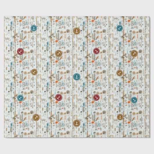 Fisherman’s Deck Wrapping Paper Cadeaupapier (Vlak)