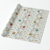Fisherman’s Deck Wrapping Paper Cadeaupapier (Uitgerold)