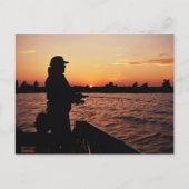 Fisherman Sunset Briefkaart (Voorkant)