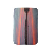 Fisherman Sunset Kolob Lake Plush Bath Mat (Voorkant Verticaal)
