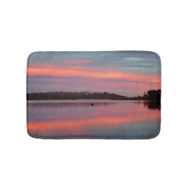 Fisherman Sunset Kolob Lake Plush Bath Mat