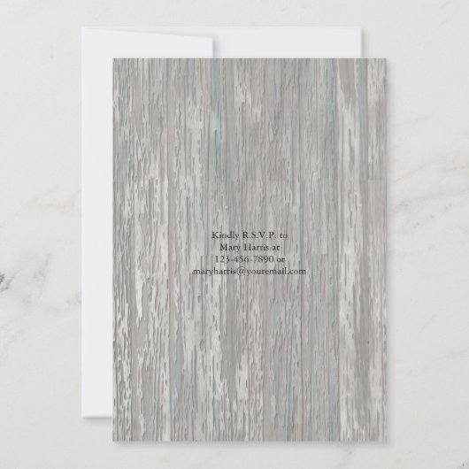 Fisherman Sympathie Foto Aankondiging uitnodiging (Achterkant)