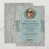 Fisherman Sympathie Foto Aankondiging uitnodiging (Voorkant / Achterkant)