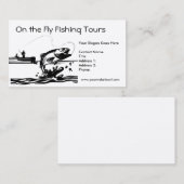 Fisherman Vist het model voor een meerkaart Visitekaartje (Voorkant / Achterkant)