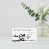 Fisherman Vist het model voor een meerkaart Visitekaartje (Staand voorkant)