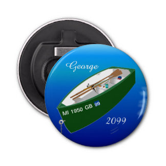 Fisherman Vist Row Boat Rod Magnetic Button Button Flesopener