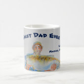 Fisherman waterverf beste vader ooit koffiemok (Center)