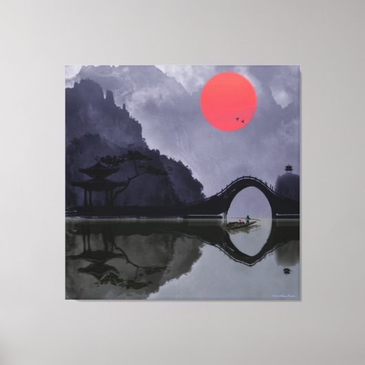 Fisherman Wrapped Canvas Afdruk (Voorkant)