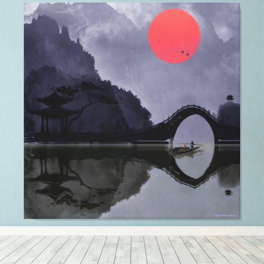 Fisherman Wrapped Canvas Afdruk (Insitu (Houten vloer))