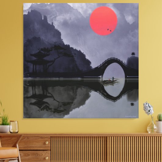 Fisherman Wrapped Canvas Afdruk (Insitu (Woonkamer))