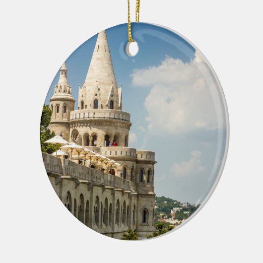 Fisherman's Bastion in Budapest, Hongarije Keramisch Ornament (Links)
