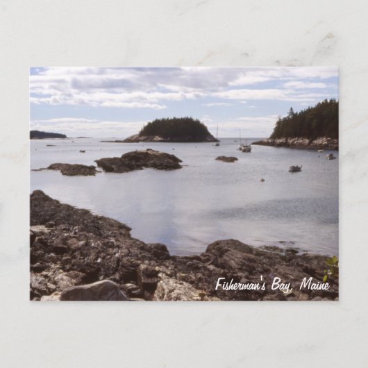 Fisherman's Bay Maine Briefkaart (Voorkant)