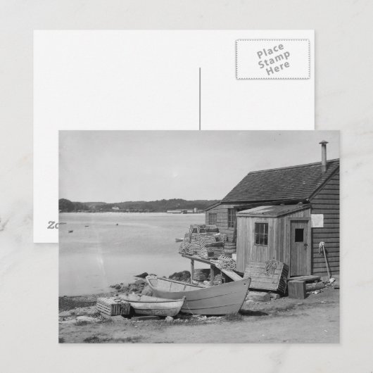 Fisherman's Cabin, 1900 Briefkaart (Voorkant / Achterkant)