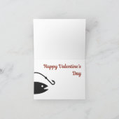 Fisherman's Catch Valentijnsdag Kaart (Binnen)