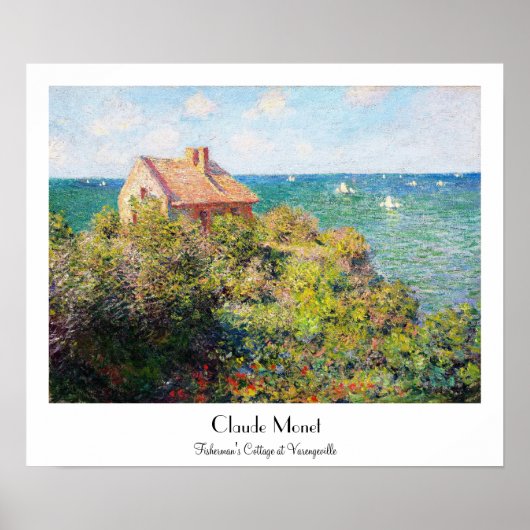 Fisherman's Cottage at Varengeville Claude Monet Poster (Voorkant)