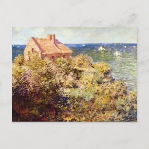 Fisherman's Cottage on a Cliff van Claude Monet Briefkaart