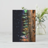 Fisherman's Cove Shoppes Volkskunst Feestdagenkaart (Staand voorkant)