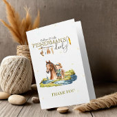 Fisherman's Derby-Baby shower bedankkaart Kaart