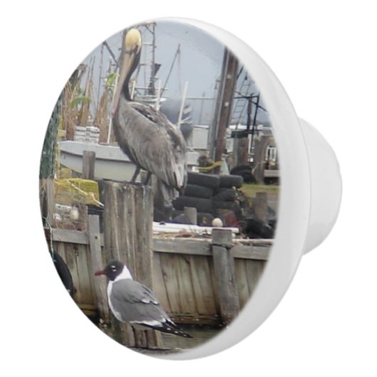 "Fisherman's Dream" Ceramic Knob. Keramische Knop (Rechts)