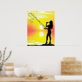 Fishermans Dream Girl Poster (Keuken)